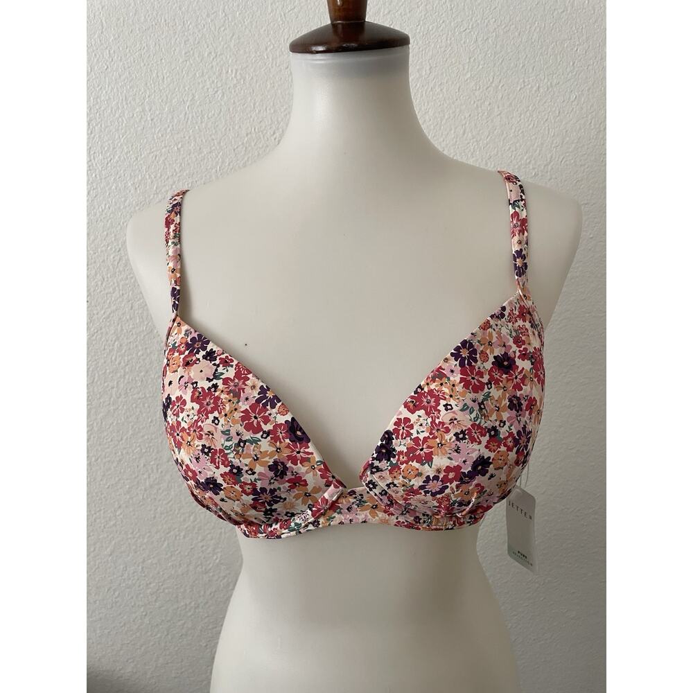 Jette Swim Women T-Shirt Bikini Top Multicolor Floral Swimwear Summer